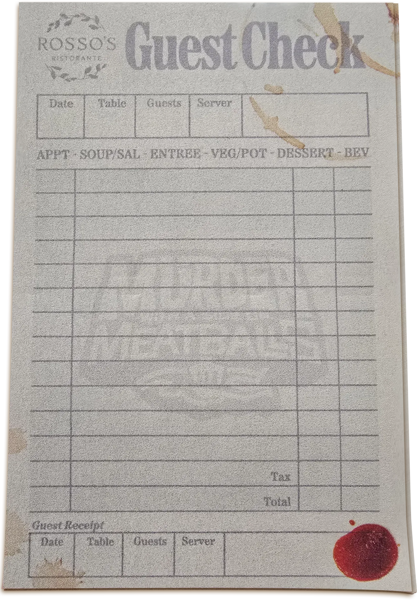Team-Member Murder with a Side of Meatballs Note Pad